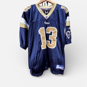 Authentic St. Louis Rams Kurt Warner #13 Reebok On-Field NFL Jersey Size 54